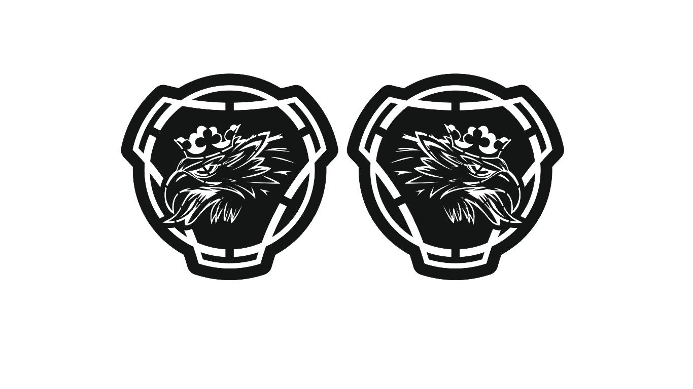 Logo griffioen wit 2 stuks
