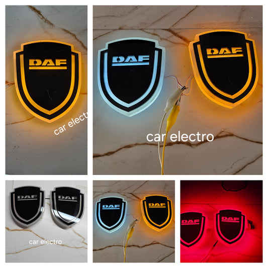 DAF Grille Logo Zwart-Wit LED